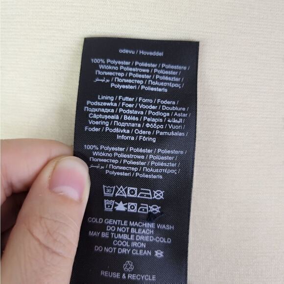 Object Puff Sleeve Button V Neck Paisley Dress 38 - Picture 8 of 9